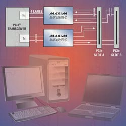 MAX4889B/MAX4889C:Maxim高速PCIe無(wú)源開(kāi)關(guān)
