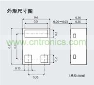 實現(xiàn)世界最小尺寸，大幅減少安裝面積