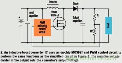 簡(jiǎn)化的電感型DC-DC轉(zhuǎn)換器電路
