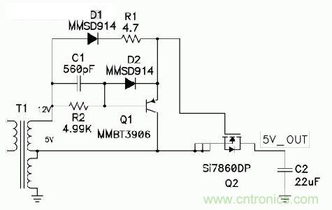 圖4:Q1 快速關(guān)閉同步反向