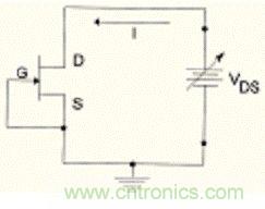 用一個結(jié)型場效應管構(gòu)成恒流二極管