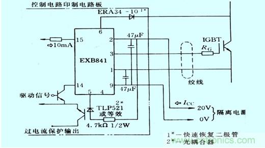 圖1:vce電壓監(jiān)測(cè)以及保護(hù)的原理
