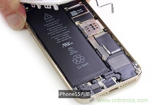 土豪金iPhone 5S拆解：內(nèi)部結(jié)構(gòu)升級，維修難度增加