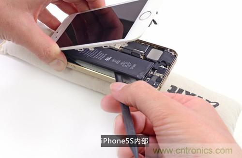 土豪金iPhone 5S拆解：內(nèi)部結(jié)構(gòu)升級，維修難度增加