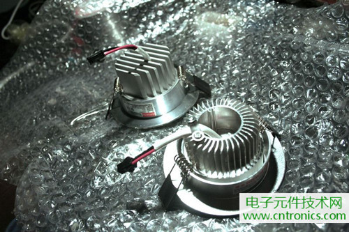 3W LED射燈拆解對比:普通版VS豪華版