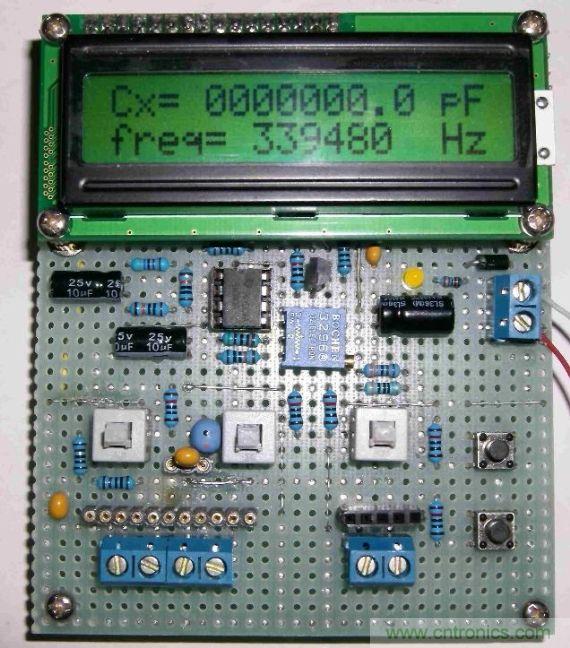 DIY集電容、電感和頻率為一體的測量儀器