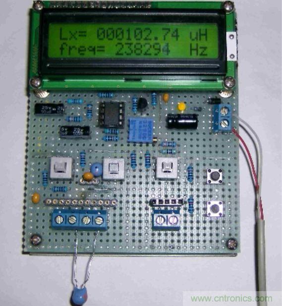 DIY集電容、電感和頻率為一體的測量儀器