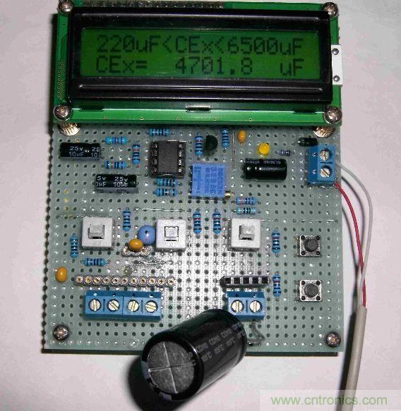 DIY集電容、電感和頻率為一體的測量儀器