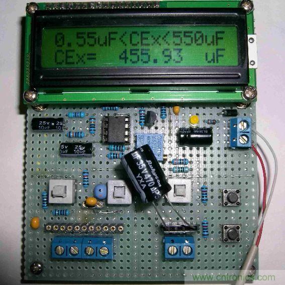 DIY集電容、電感和頻率為一體的測量儀器