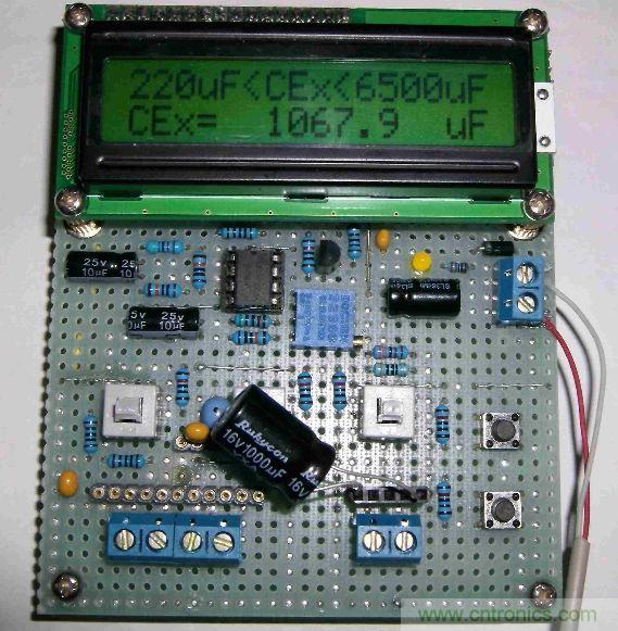 DIY集電容、電感和頻率為一體的測量儀器