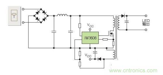 初級側(cè)驅(qū)動器可通過在輸出級使用變壓器，設(shè)計成隔離式配置；或通過使用電感器替代輸出變壓器，并選用降壓控制器替代反激電路，設(shè)計成非隔離配置。