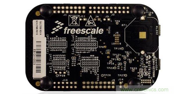 飛思卡爾傳感器融合套件中的開發(fā)板。(圖像：飛思卡爾)