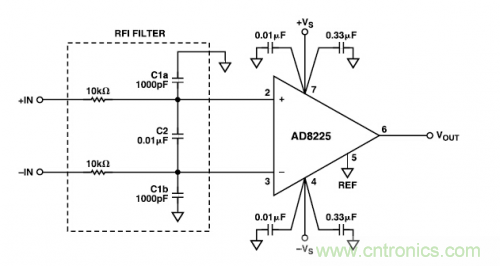 放大電路普及:射頻干擾整流誤差電路設(shè)計