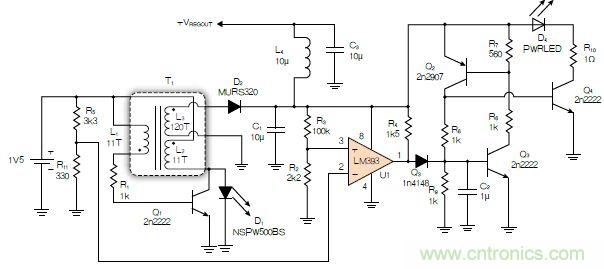 神級反激式開關電源，在1.1V電壓下點亮了HBLED燈！