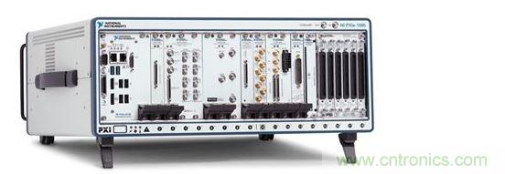 NI PXI Express機(jī)箱包含射頻分析儀和發(fā)生器、矢量網(wǎng)絡(luò)分析儀、開關(guān)、電源和嵌入式計(jì)算機(jī)