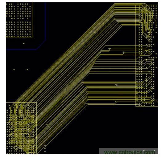 設(shè)計(jì)師可以選擇未打包模式將走線間距加大一些。