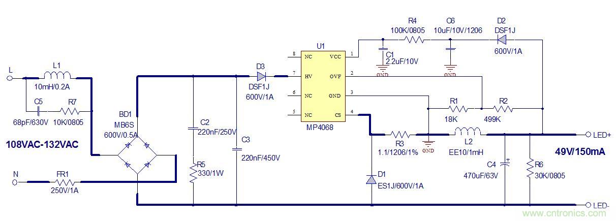 高兼容性、極簡的可控硅調(diào)光LED方案設(shè)計