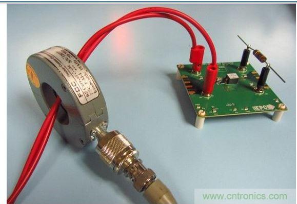 用Fischer F-33-1電流探頭進(jìn)行高頻電流的測試。