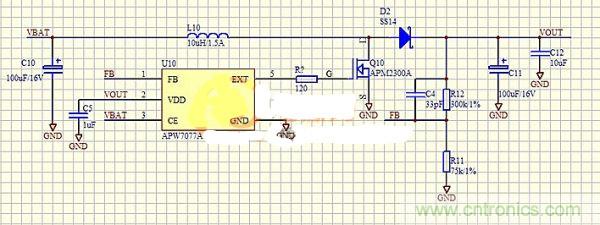 在MOS管G級和升壓芯片之間添加電阻有什么意圖？