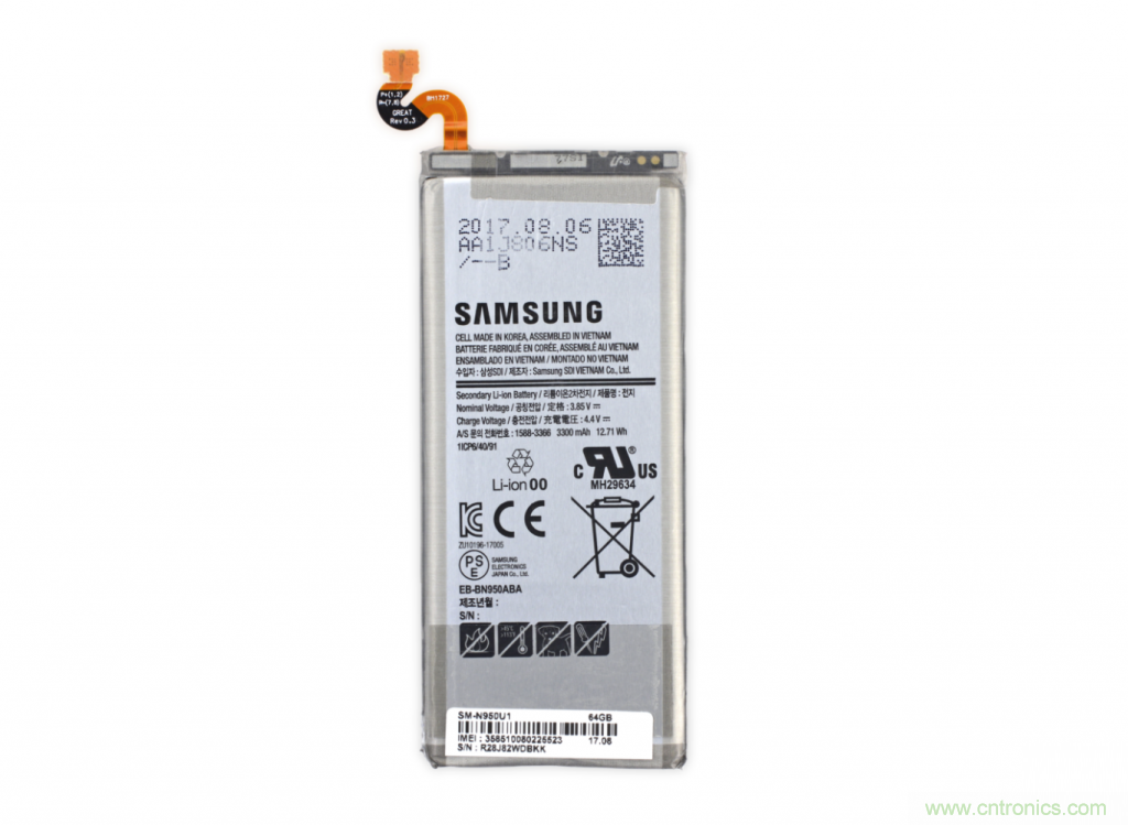 三星Note 8拆解，模塊化+分離式設(shè)計(jì)成趨勢(shì)？