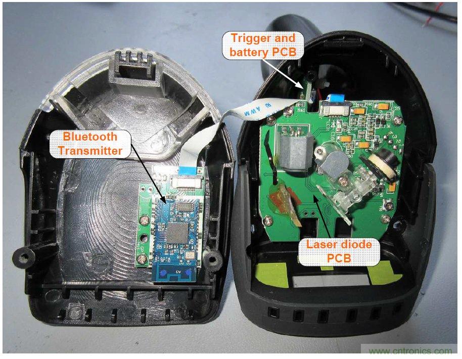 拆解45美元的藍牙無線條碼掃描槍，發(fā)現(xiàn)里面鏡中有鏡