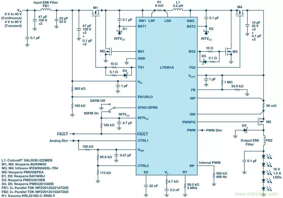 一顆芯驅(qū)動整個車前燈組，這個控制器是怎么做到滴？