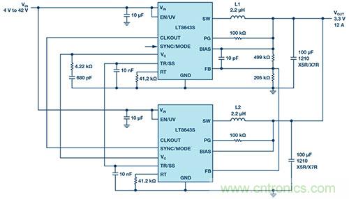 42 V、6 A（峰值7 A）、超低EMI輻射、高效率降壓型穩(wěn)壓器