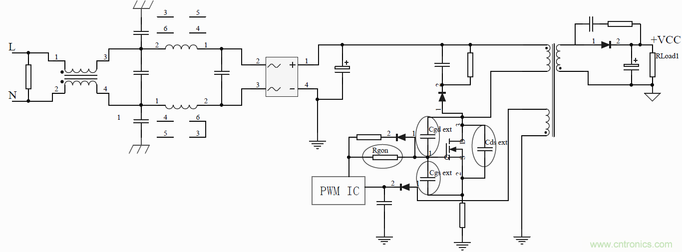 如何改善開關(guān)電源電路的EMI特性？