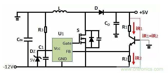 如何實現(xiàn)-12V輸入到+5V輸出? 如何實現(xiàn)-12V輸入到+5V輸出?