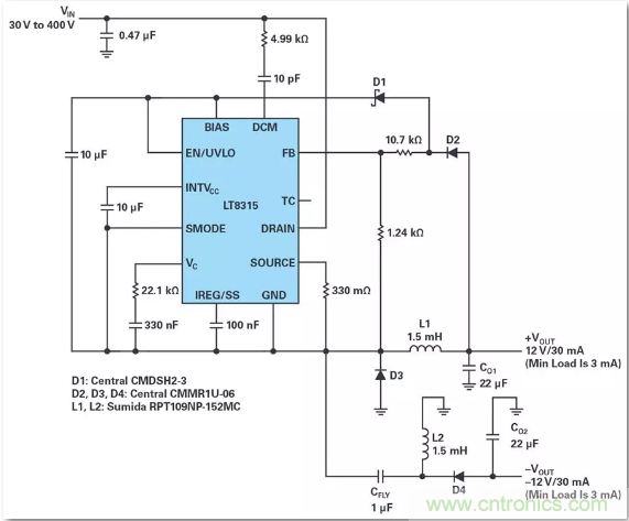 這是真的嗎？采用單IC也能構建緊湊、高效的雙極性穩(wěn)壓器？