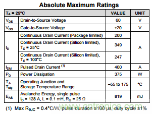 看懂MOSFET數(shù)據(jù)表，第3部分&mdash;連續(xù)電流額定值