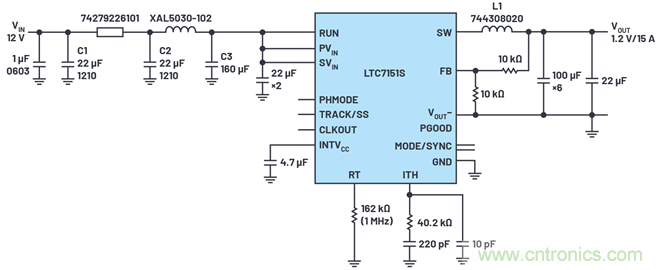 使用高效率、高頻率、低EMI DC/DC轉(zhuǎn)換器降低對(duì)陶瓷電容的電源要求