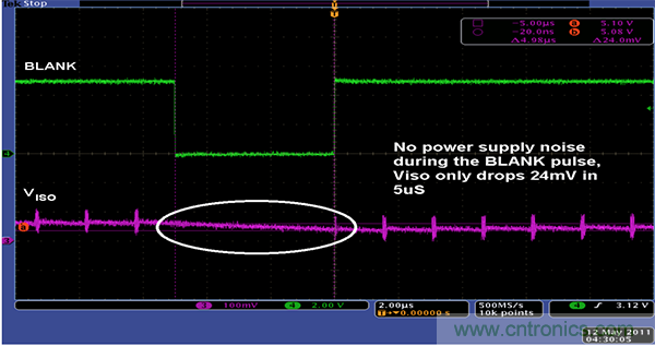 利用isoPower器件屏蔽電源，從而提高精度
