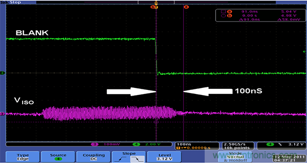 利用isoPower器件屏蔽電源，從而提高精度