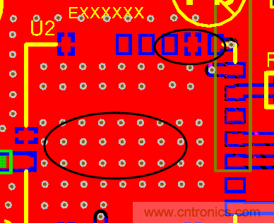 如何引腳接地十字焊盤，過(guò)孔完全接地?