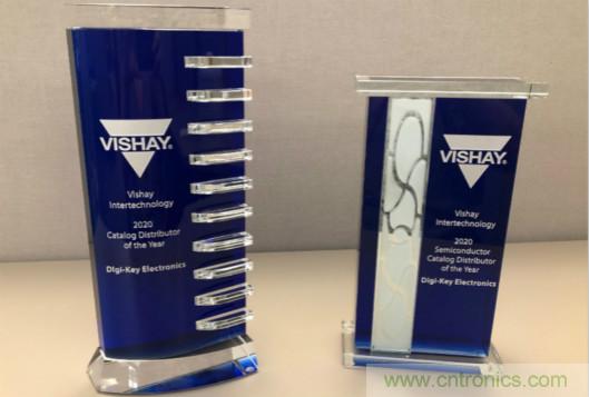 實(shí)現(xiàn)合作共贏！Digi-Key斬獲Vishay頒發(fā)的兩項(xiàng)大獎(jiǎng)