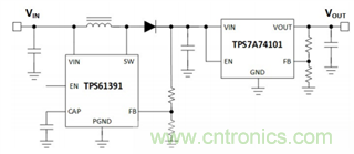 TPS61391升壓變換器，為電容麥克風提供48V超低噪聲幻象電源
