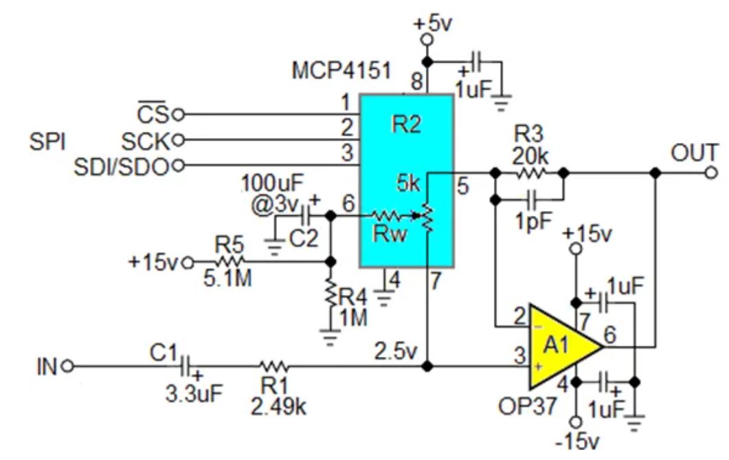 數(shù)字電位器能否代替電路中的機(jī)械電位器？