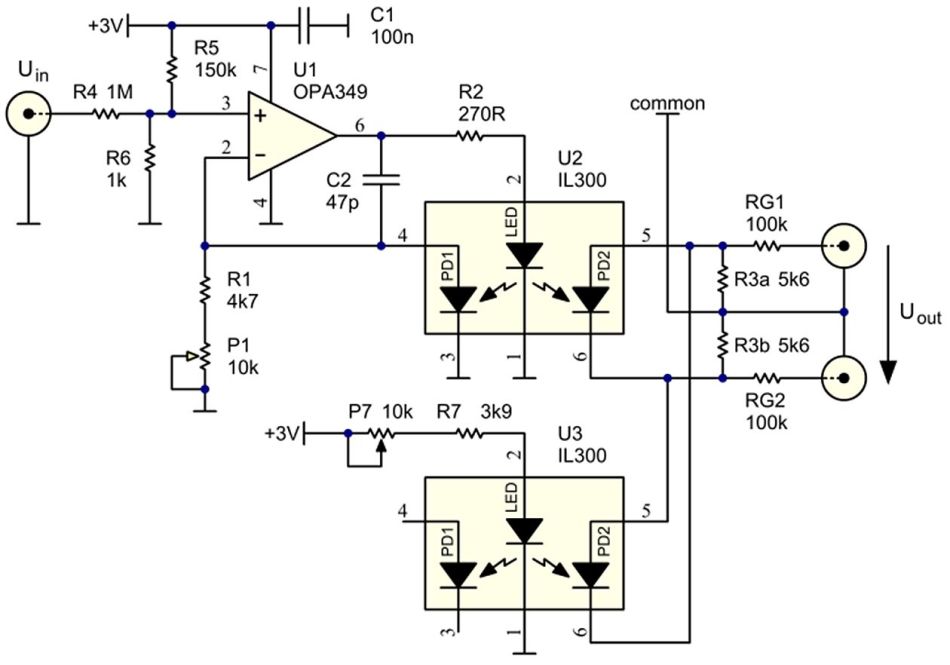 用于測(cè)試儀表放大器的差分光隔離驅(qū)動(dòng)器 用于測(cè)試儀表放大器的差分光隔離驅(qū)動(dòng)器