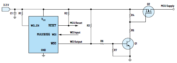 利用低電平有效輸出驅(qū)動(dòng)高端MOSFET輸入開關(guān)以實(shí)現(xiàn)系統(tǒng)電源循環(huán) 利用低電平有效輸出驅(qū)動(dòng)高端MOSFET輸入開關(guān)以實(shí)現(xiàn)系統(tǒng)電源循環(huán)