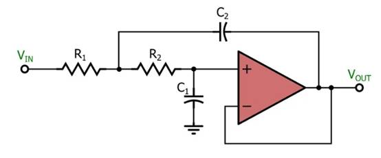 電感器輸出，運算放大器輸入：二階有源濾波器簡介