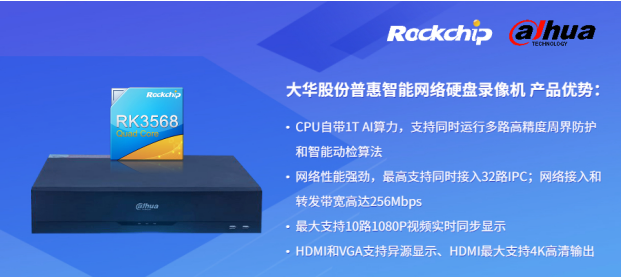 瑞芯微與大華股份聯(lián)合發(fā)布新一代NVR產(chǎn)品，助力安防后端市場智能化升級
