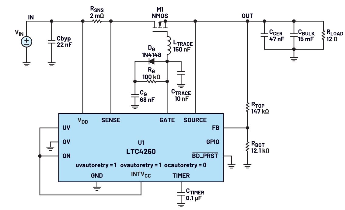 我的熱插拔控制器電路為何會振蕩？