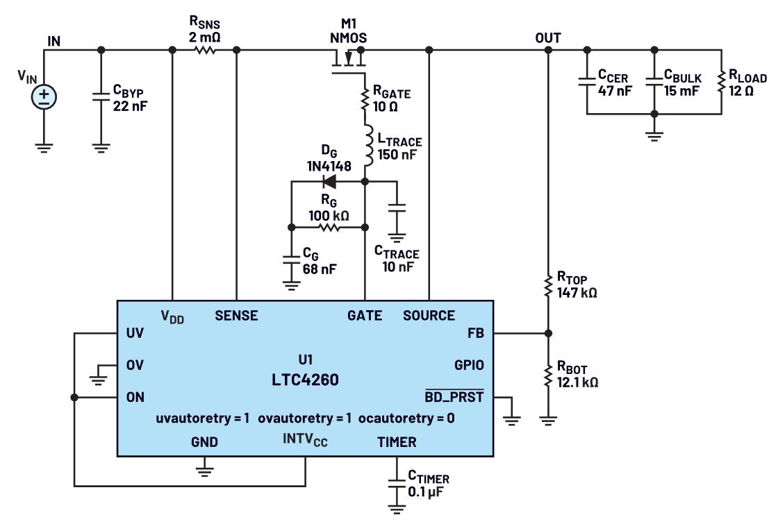 我的熱插拔控制器電路為何會振蕩？